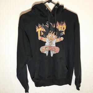 Thrasher Magazine x Goku S Men's Black Pullover Hoodie Jon Lauren Apparel RARE